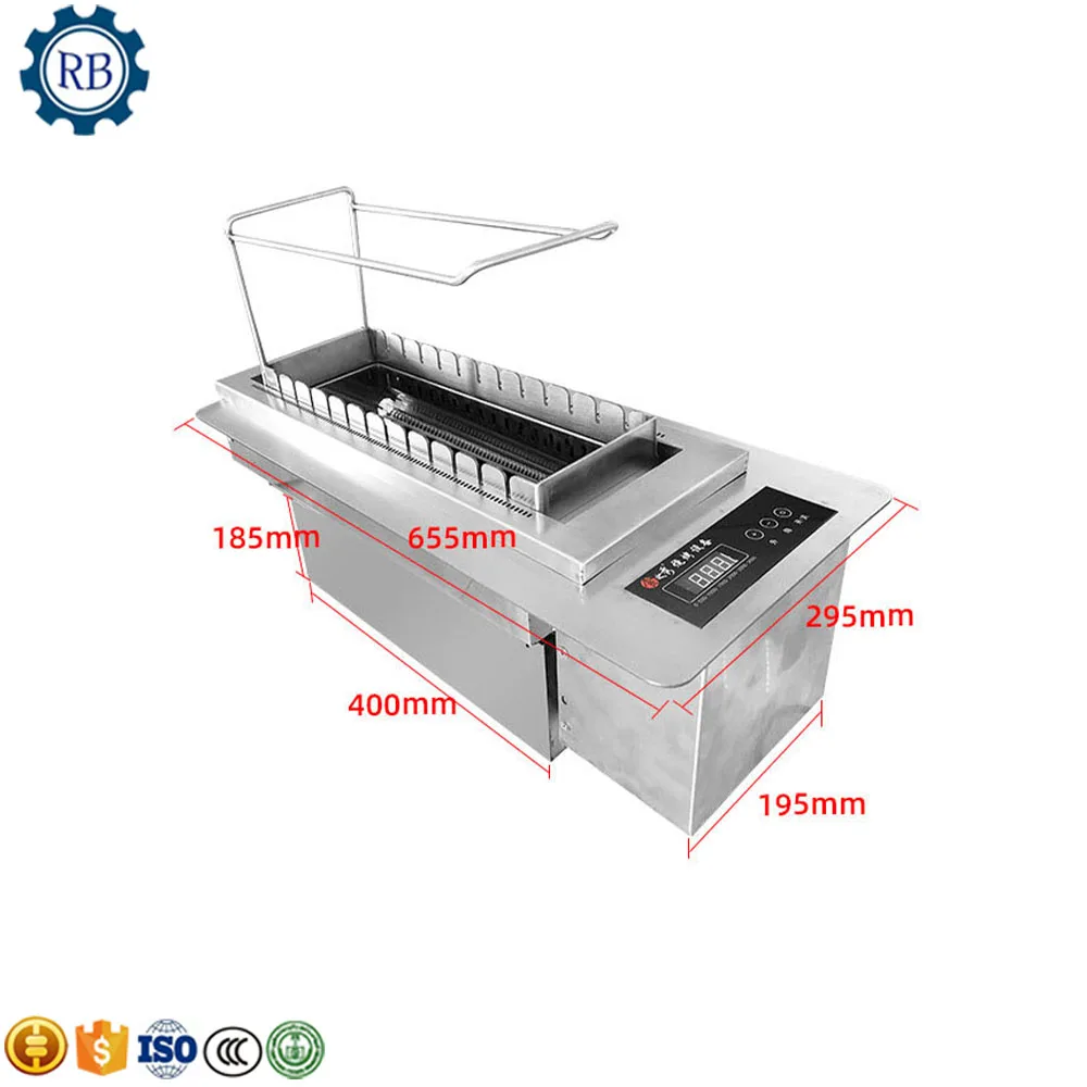 New Condition rotary yakitori grill machine Restaurant Charcoal Shawarma Making Machine Rotary kebab Machine