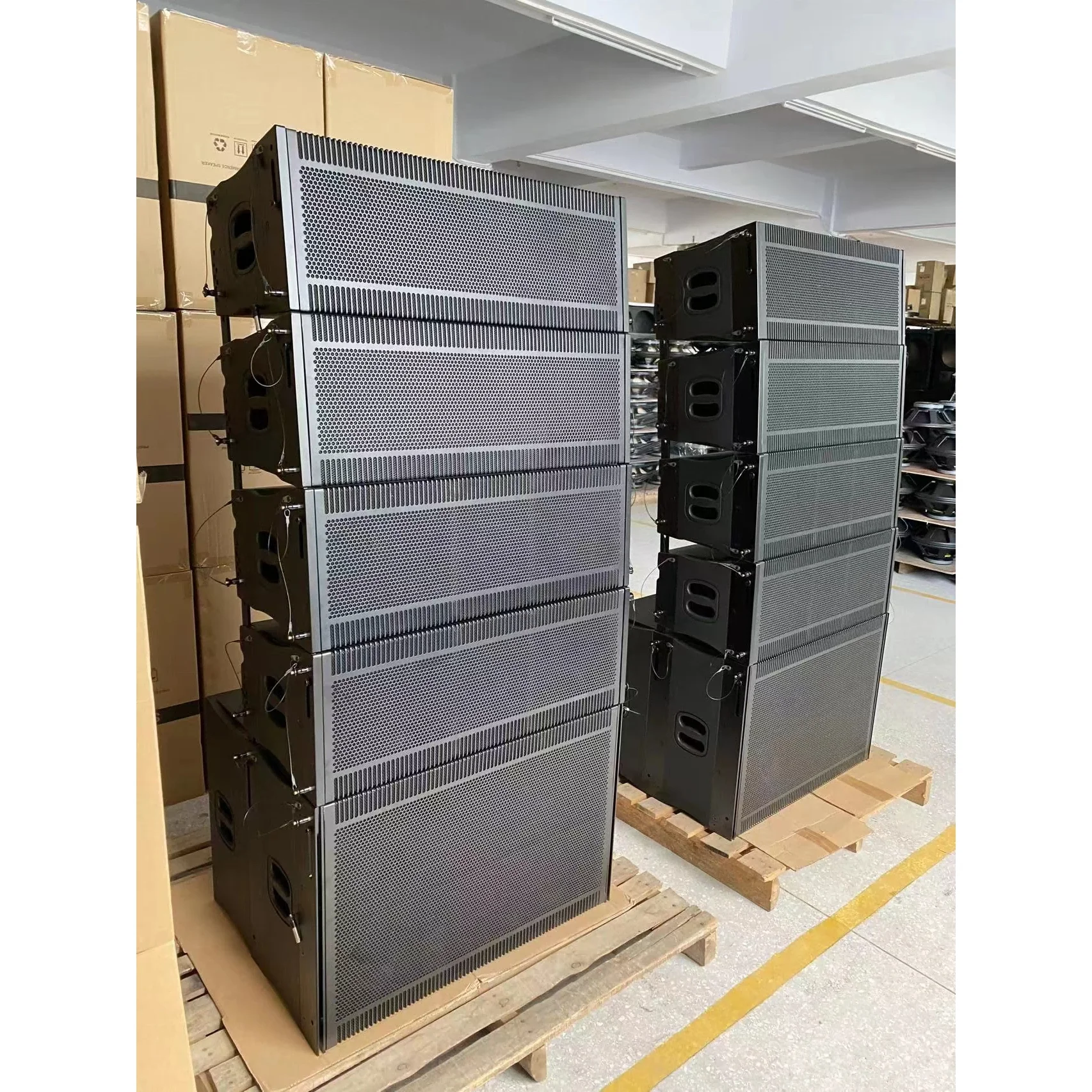 High quality outdoor dual 10 inch powered active line array speaker suit sound equipment/amplifiers/speaker