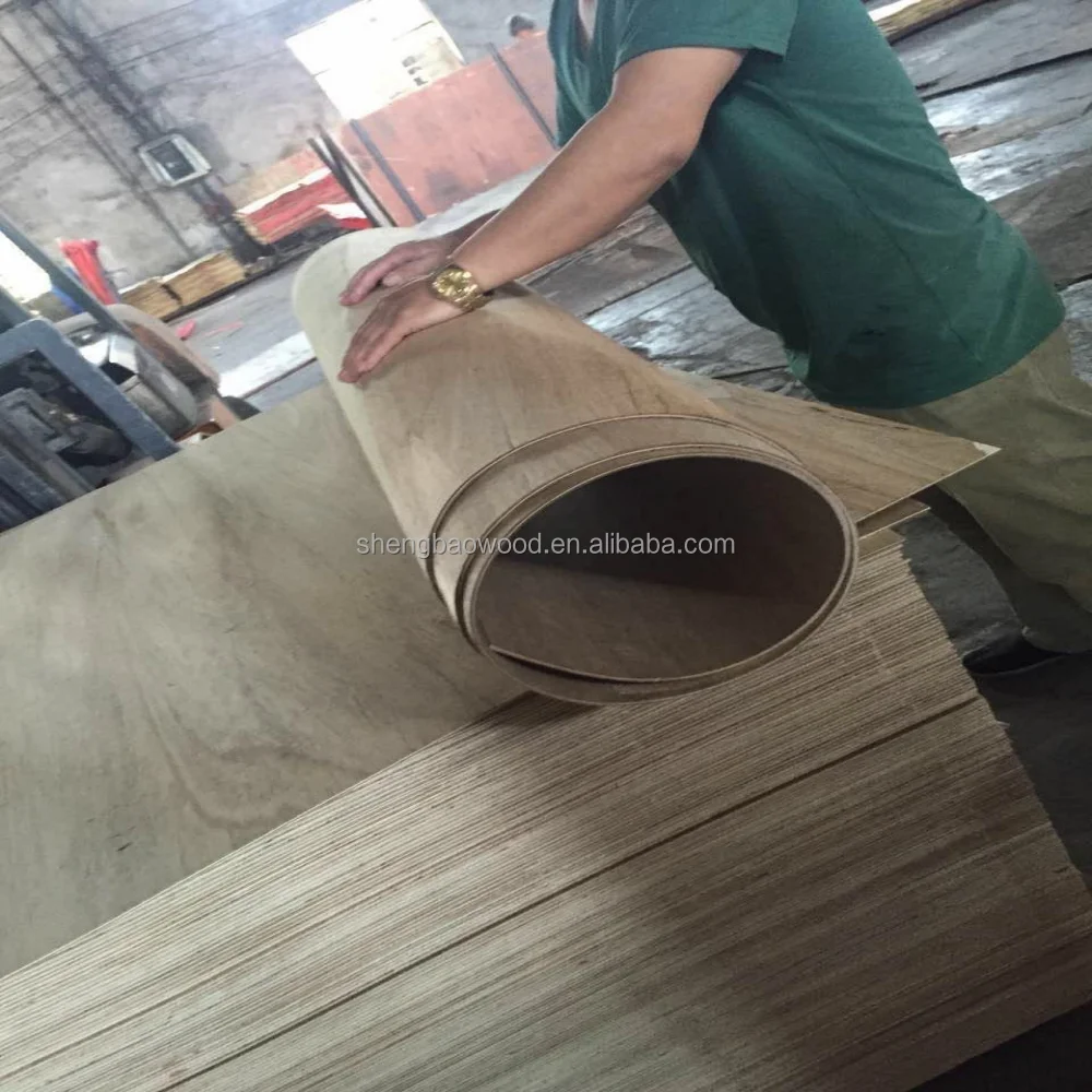 Rotary curved  bending plywood flexible plywood