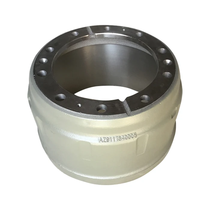 sinotruk HOWO Truck Heavy Duty Spare Brake System Parts Cast Iron Brake Drum  A7  T7H AZ9118340006