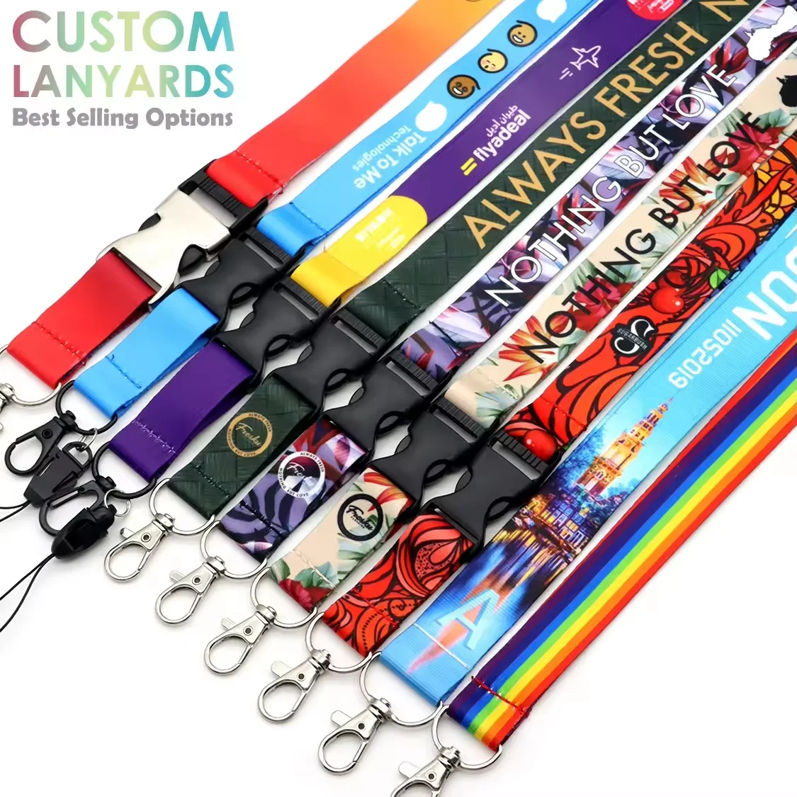 Manufacturer customized logo hanging rope for mobile phone ID card hanging rope
