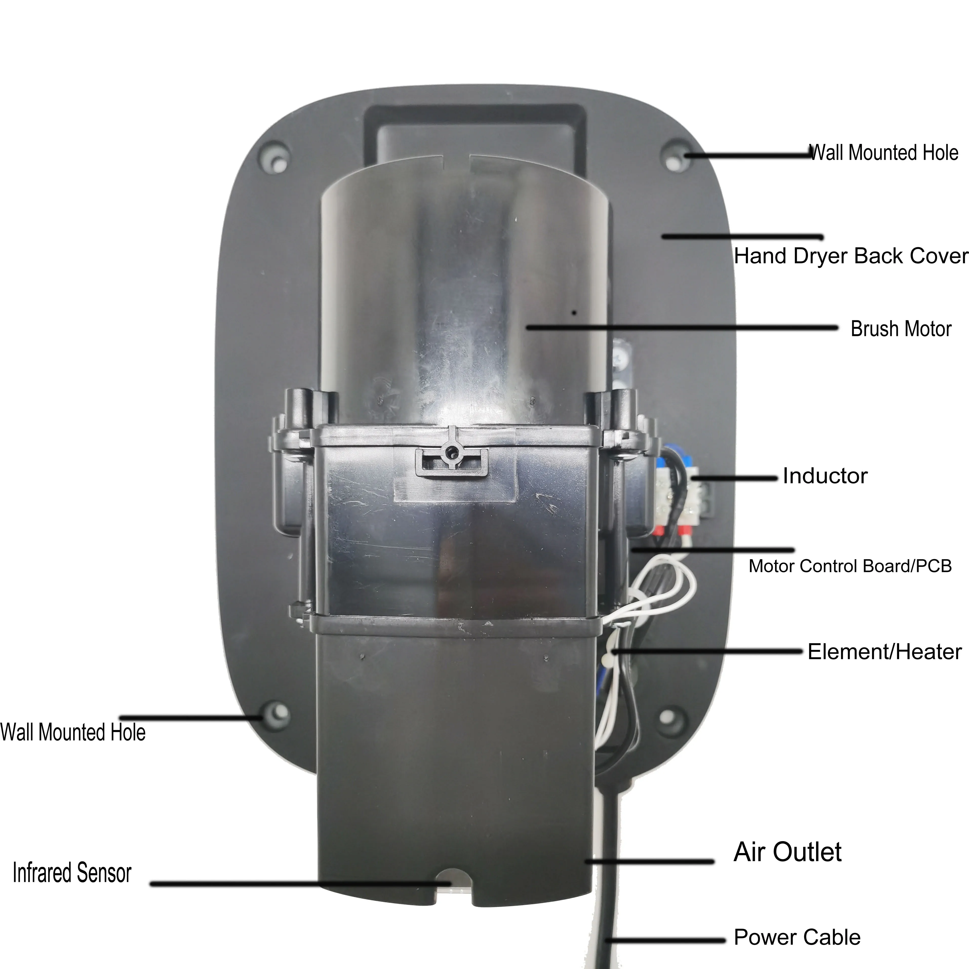 button hand dryer abshanddryer hands free dryer