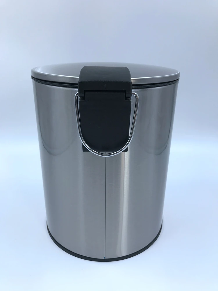 12L Waste Bin Stainless Steel Dustbin Foot Pedal Waste Bin