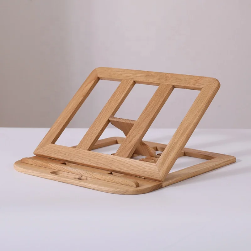 Solid Wood Adjustable Laptop Stand Foldable Laptop Stand with Multiple Angles