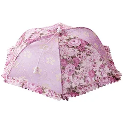 Folding Food Cover Table Net Umbrella Mesh Screen Food Protector Kitchen Food Tent Dish Cover Table Mesh Kichen Tools