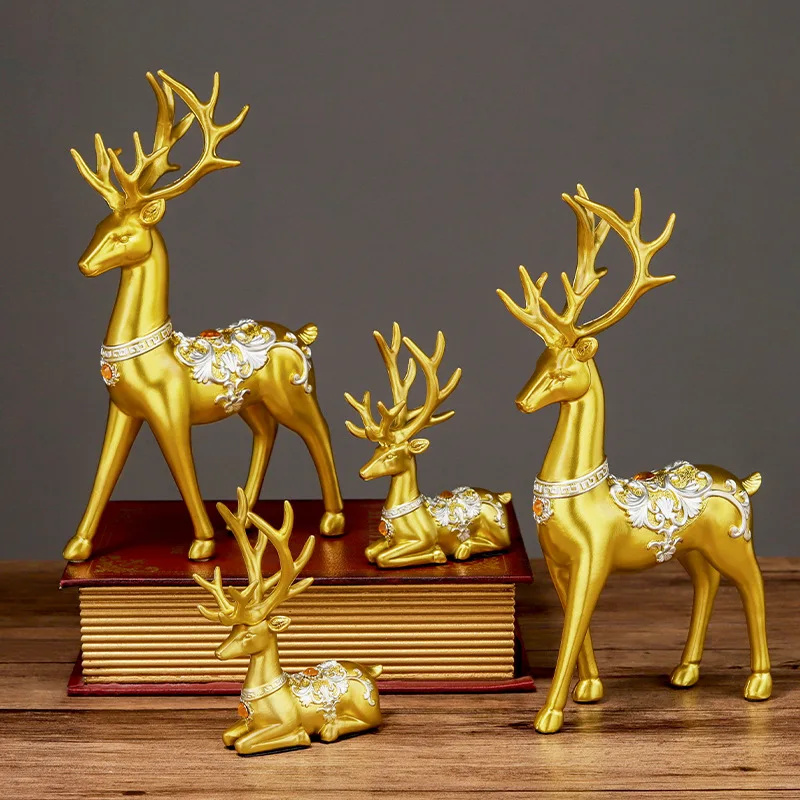 AHMH Home Table Pieces Accessories Office Items Interior Modern Nordic Living Room Gold Luxury Home Decor