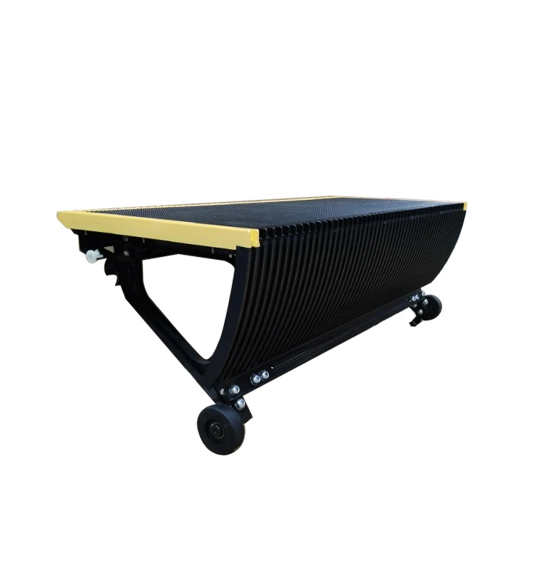 Escalator Parts 1000mm Black Step 3 side plastic demarcation With 76*25mm Roller