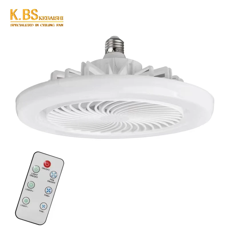 E27 Socket Ceiling Fan 10 Inch Mini Ceiling Fan With Led Light Simple Mute Socket Ceiling Fan With Light