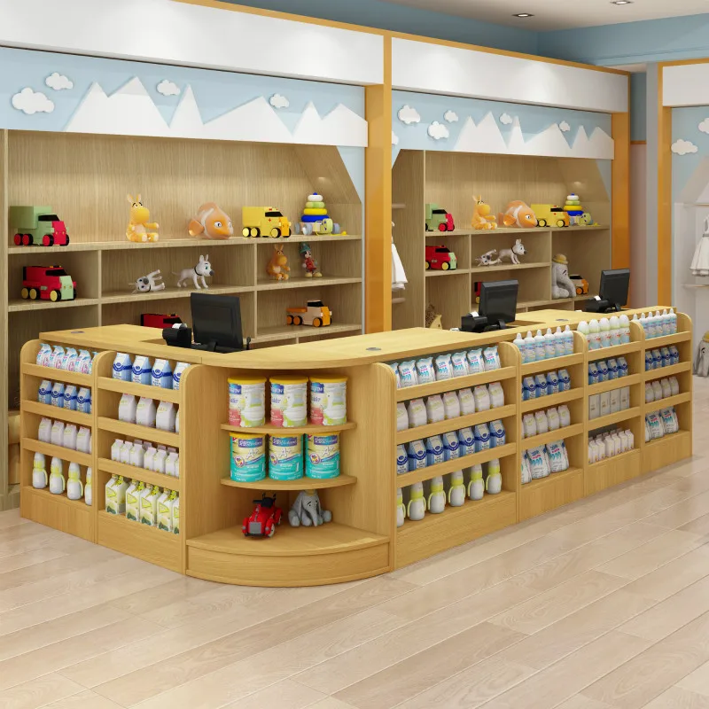 Shop cash counter table register for retail store