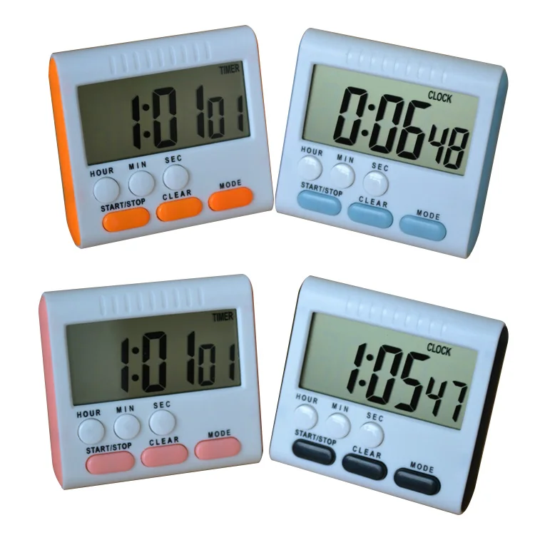 Large LCD Electronic Digital Multifunctional Programmable Industrial Lab Dual Countdown Timer Clock