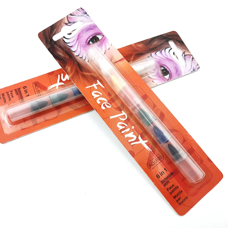 SUNNY F08-6 face paint crayon with 6 colors for Party holiday