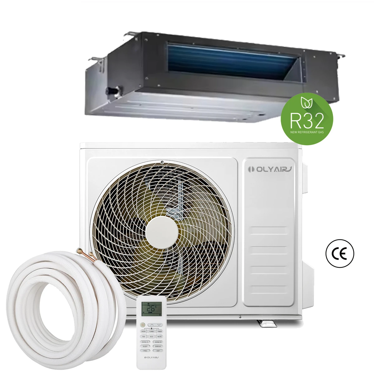 12000BTU 18000BTU 36000BTU 48000BTU 60000BTU R410A Сплит воздуховод кондиционера для курорта/апартаментов/отеля/моторного дома проекта