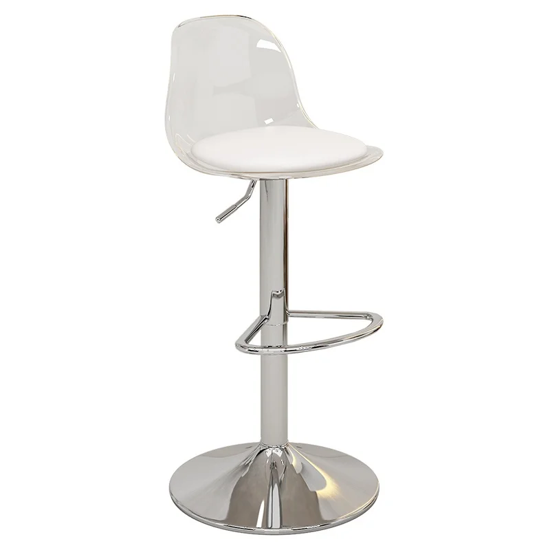 Acrylic front desk transparent bar stool Bar chair home lift stool