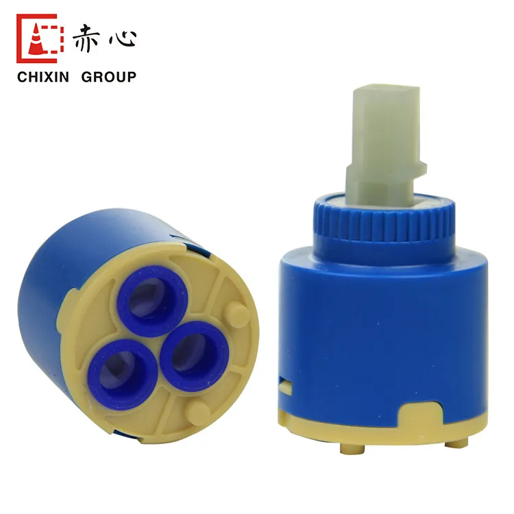 
35mm Plastic Ceramic Tap Cartridge Single Seal Not Idling Ceramic Faucet Cartridge 