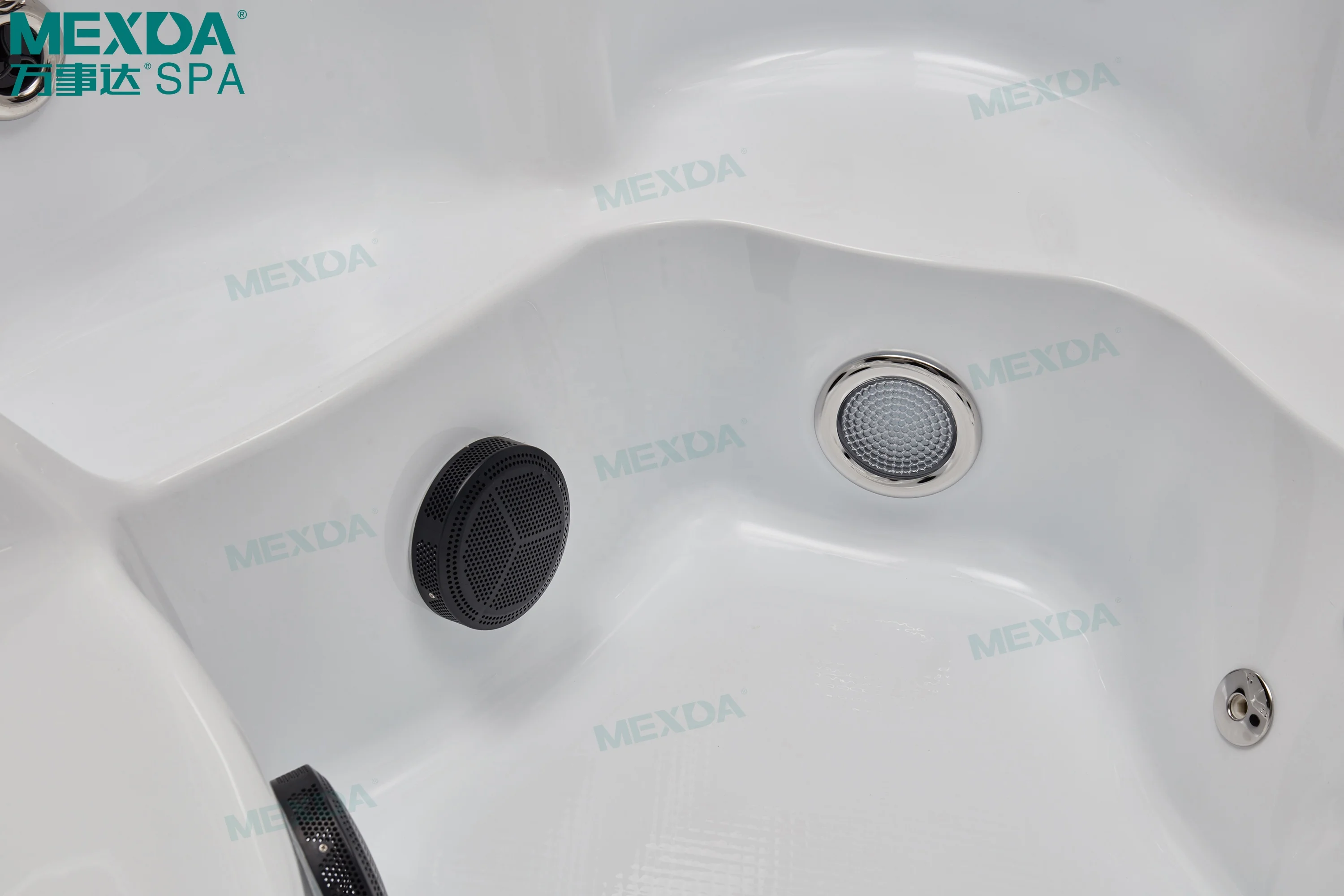 MEXDA Round Outdoor Spa Hot Tub Jacuzzi for 8 People WS-097