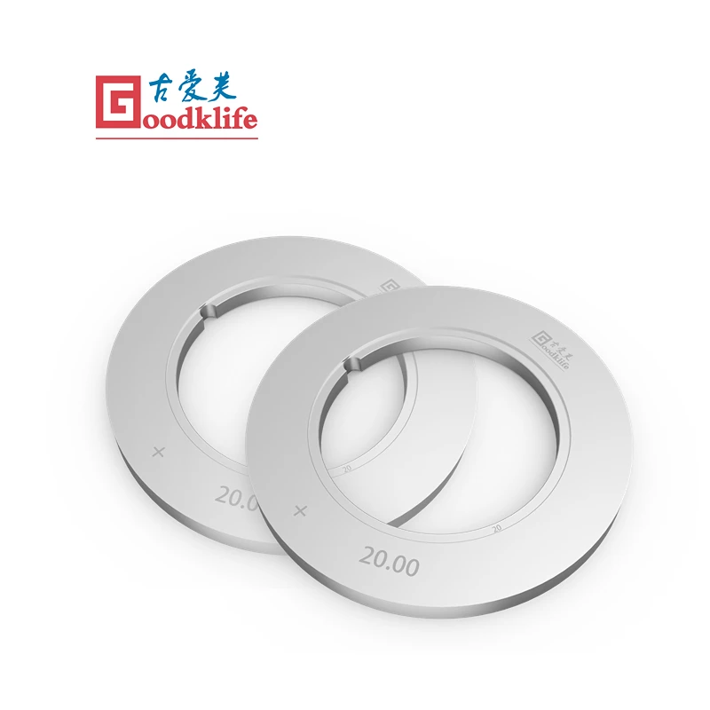 Top and bottom circular slitting blade for slitter line