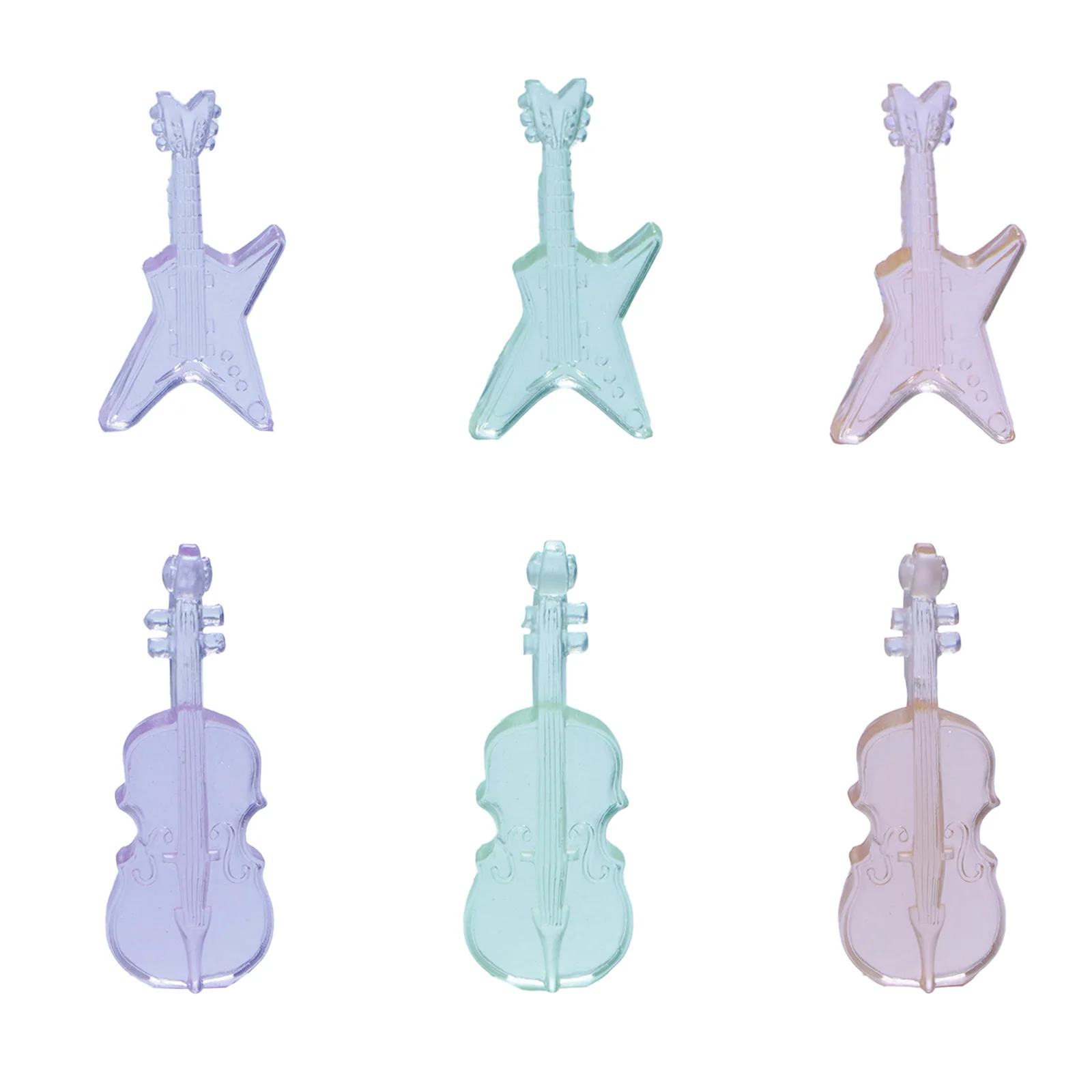 Small Figurine Guitar Violin Violoncello Collectible Statue Home Decor Mini Toy Gifts For Valentines Day Christmas Easter