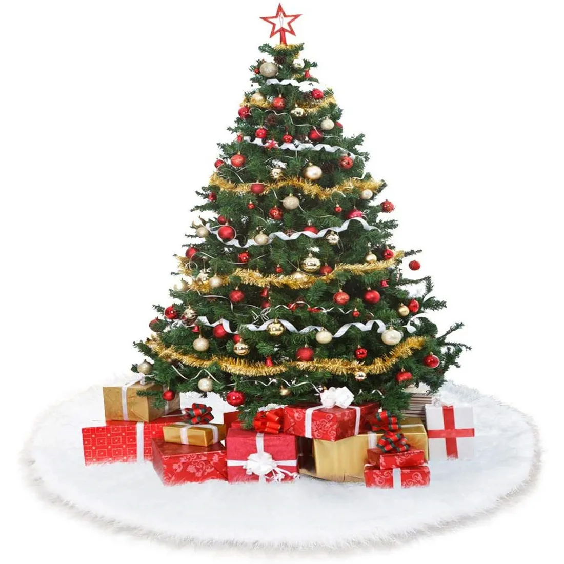 Holiday decoration durable artificial and easy to install pine needles Christmas tree
