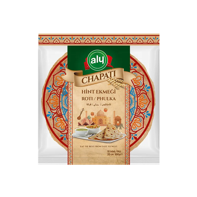 
Tortilla 20 cm 10 pieces Chapatti Aly Brand zip-lock bag 500gr (12 packages in one box) 