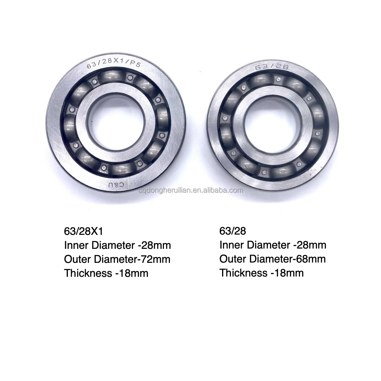 OEM Quality 63/28X1 63/28 Bearing for Motorcycles Engine Crankshaft