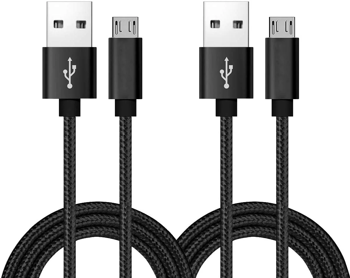 USB 2.0 A to Micro B Charging Cord TPE PVC male to male cable for phone equipment