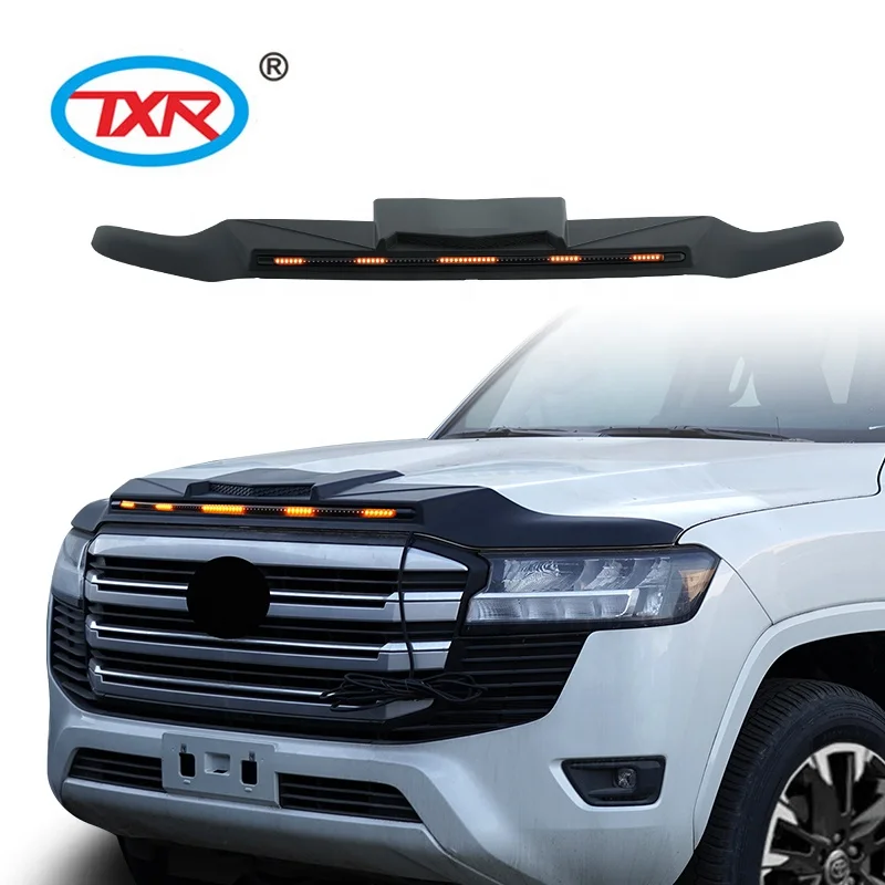 Bonnet Guard with Streamer Light Off-road Strong Beam Roof Searchlight Auto Exterior Accessories for TOYOTA LandCruiser LC300