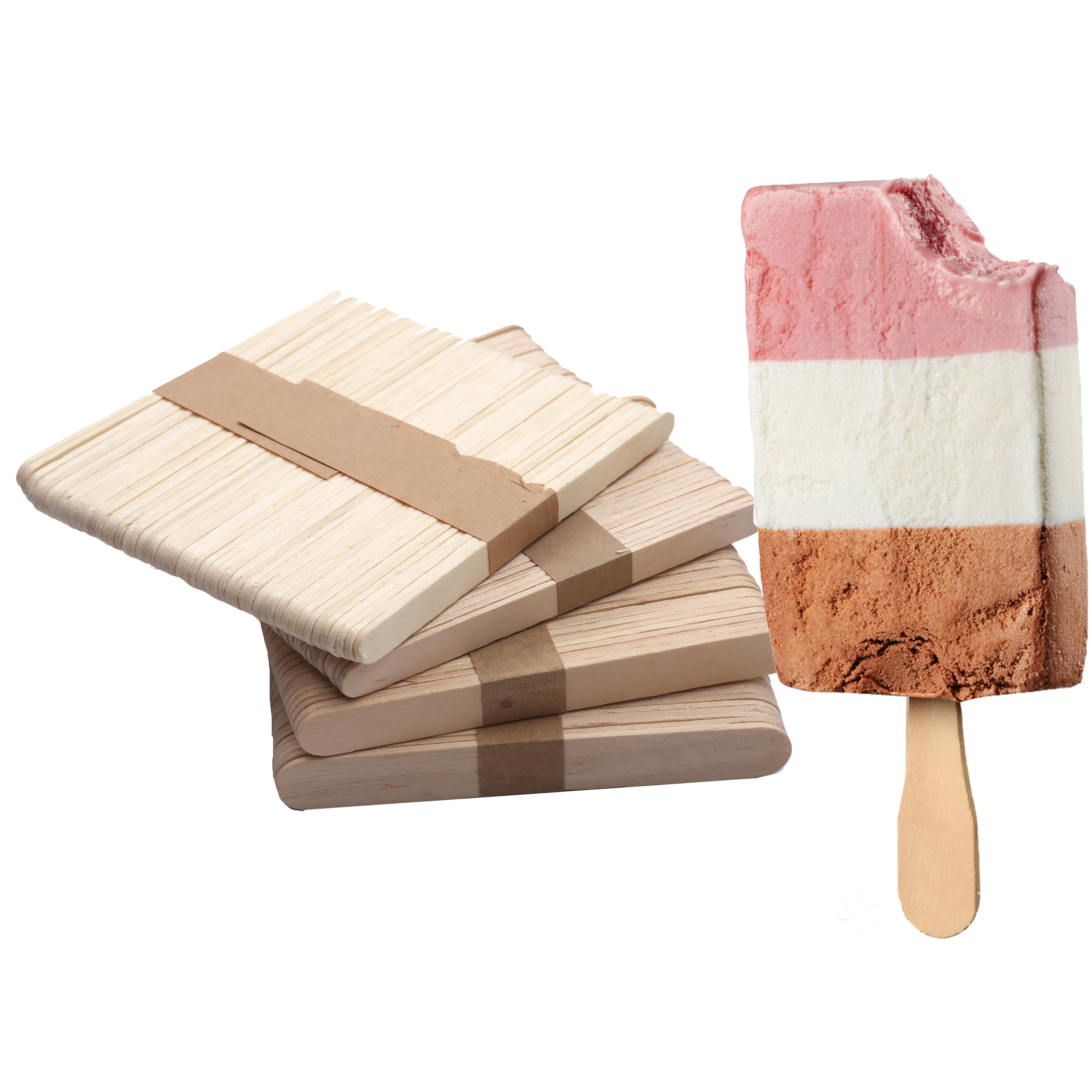 High quality wooden ice cream stick Jumbo craft sticks popsicle sticks