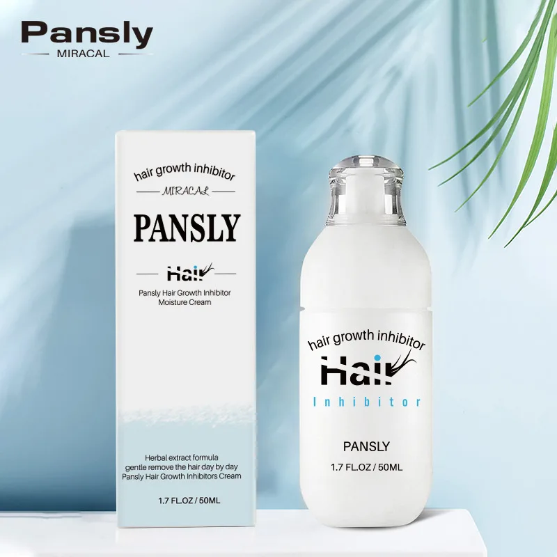 Pansly 50ml 1.7OZ Hair Growth Inhibitor Smooth Repair Skin Treatment Face Body Bikini Armpit Mild Depilatory Moisture Cream