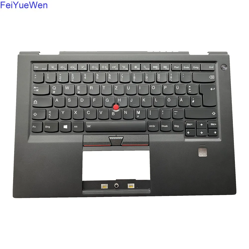 01AV163 оригинальный C чехол для Lenovo X1 Carbon 4th 2016 клавиатура DE Bezel UK винтовой Упор