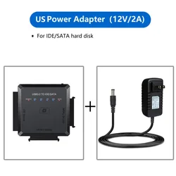 USB 3.0 to IDE and SATA Converter External Hard Drive Adapter Transfer Data Kit for Universal 2.5/3.5 HDD/SSD Hard Drive Disk