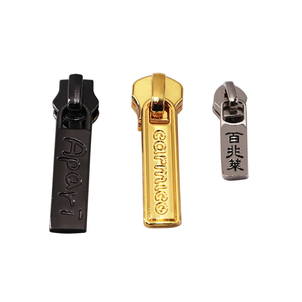 3# 5# 7# 8# 10# Non Lock Nylon Zipper Slider with Long Puller Nylon Metal Plastic Zip Garment