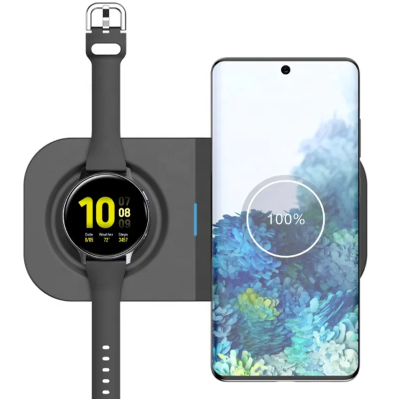 Wireless Charger 2 in 1 Dual Wireless Magnetic Charging Pad for iPhone 13 iWatch