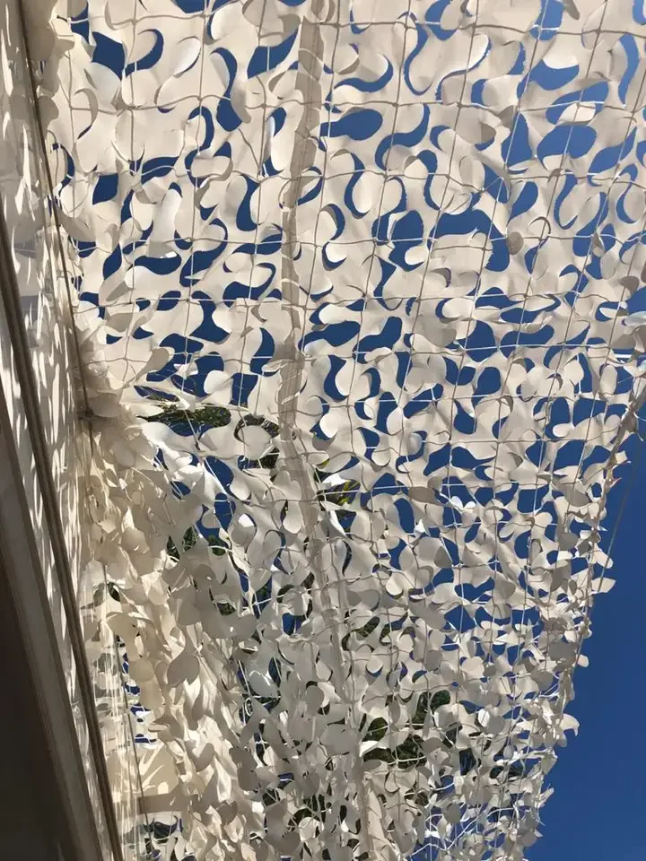 Voile Ombrage white camouflage netting