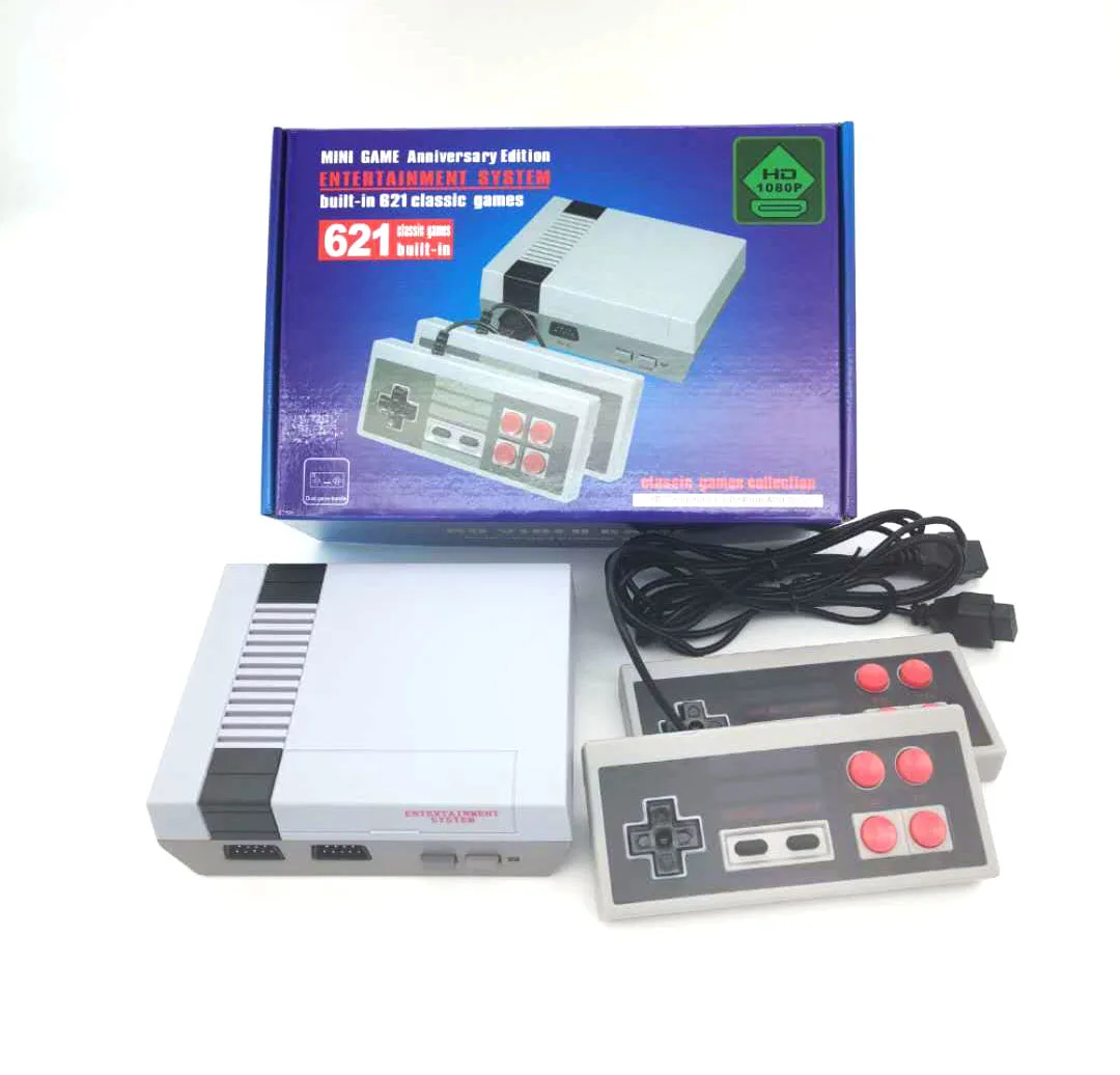Mini Holiday gift with 621 classic retro game, home entertainment, HD video game