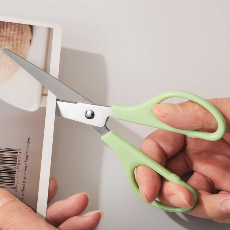 Wholesale stainless steel stationery scissors small portable household kids student office scissors