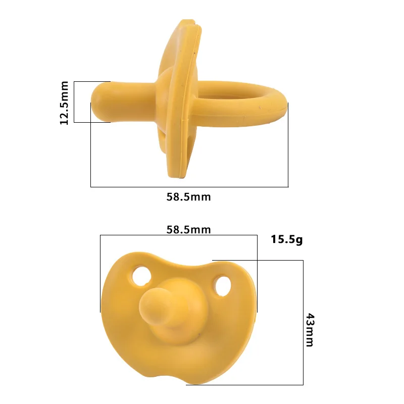 Customized Eco-friendly Comfortable Infant Pacifier Dishwasher Safe Waterproof BPA Free Cutie Soother Silicone Baby Pacifier