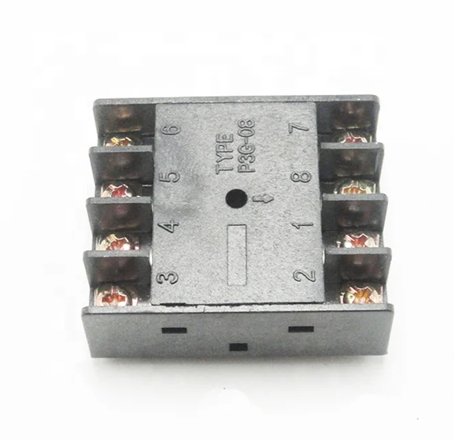 P3G-08 Relay Socket Base Relay Holder for ST3P DH48S AH3 MK2P time relay reverse wiring connection