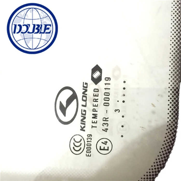 Closure window glass Kinglong Haice bus minibus van spare parts