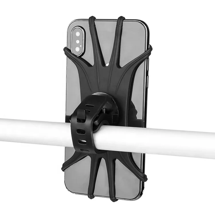 
Motorcycle Handlebar Mobile Adjustable Universal Silicone Waterproof Bicycle Phone Mount Holder 