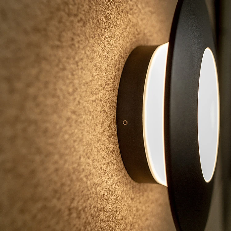 12w led PC Diffuser Round Decorative external lights china Garden Outdoor Wall Lights Modern outdoor lighting garden