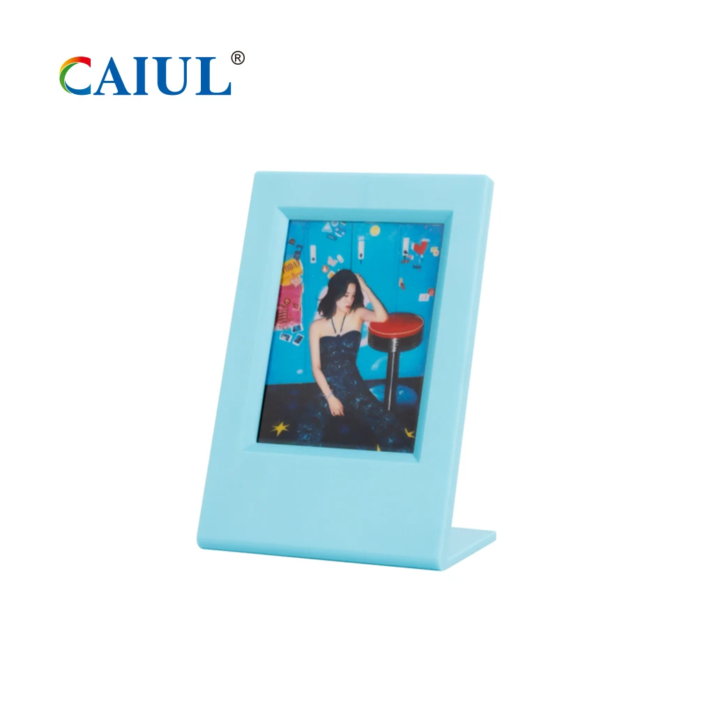 Caiul Patent Classic ABS Kpop Style Tabletop Mini Picture Frame for fujifilm instax mini 12/11 Film 2X3 Picture Photo Frame