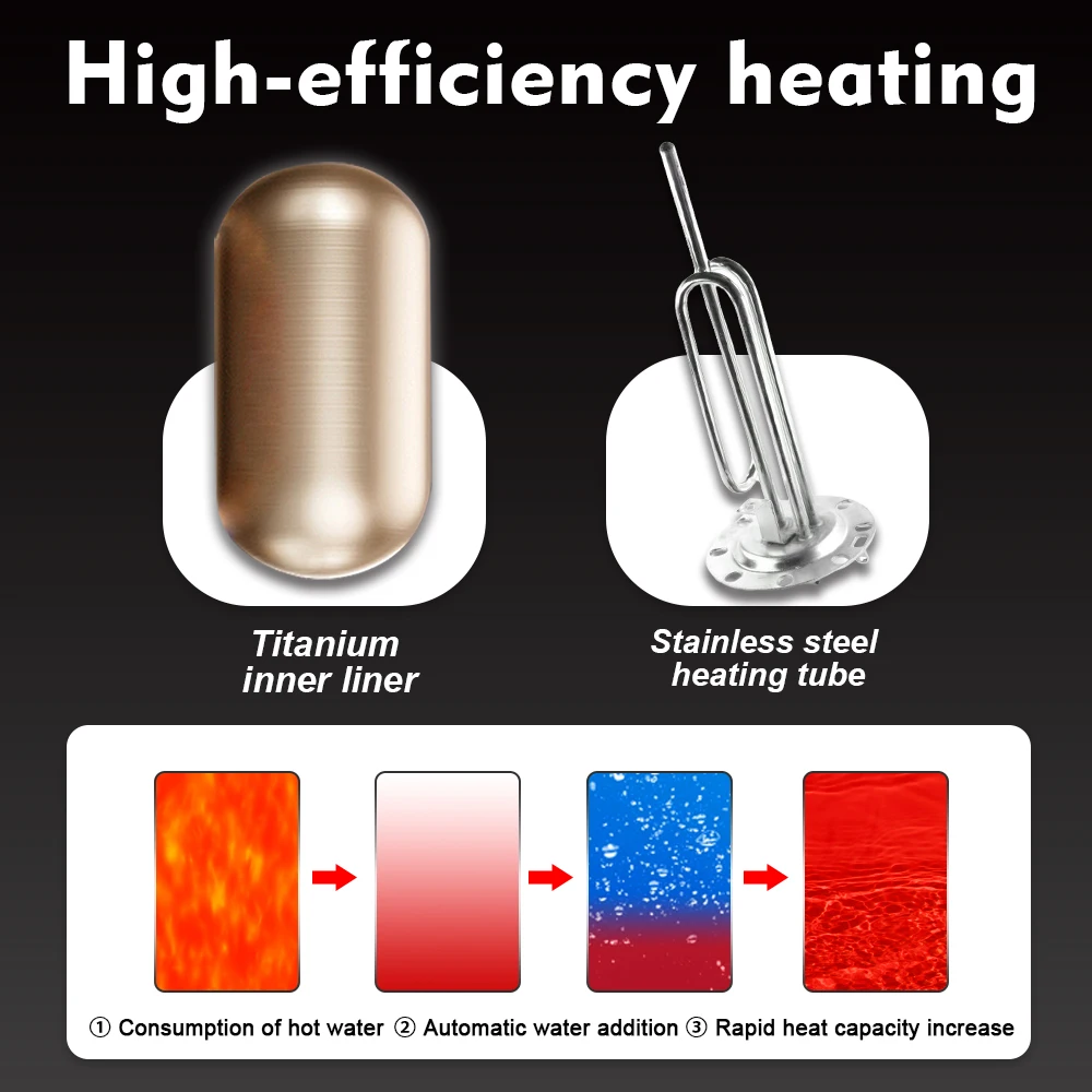 Stainless steel wall mounted electricity 50L storage electric water heater hot water heaters electric shower intelligent timed