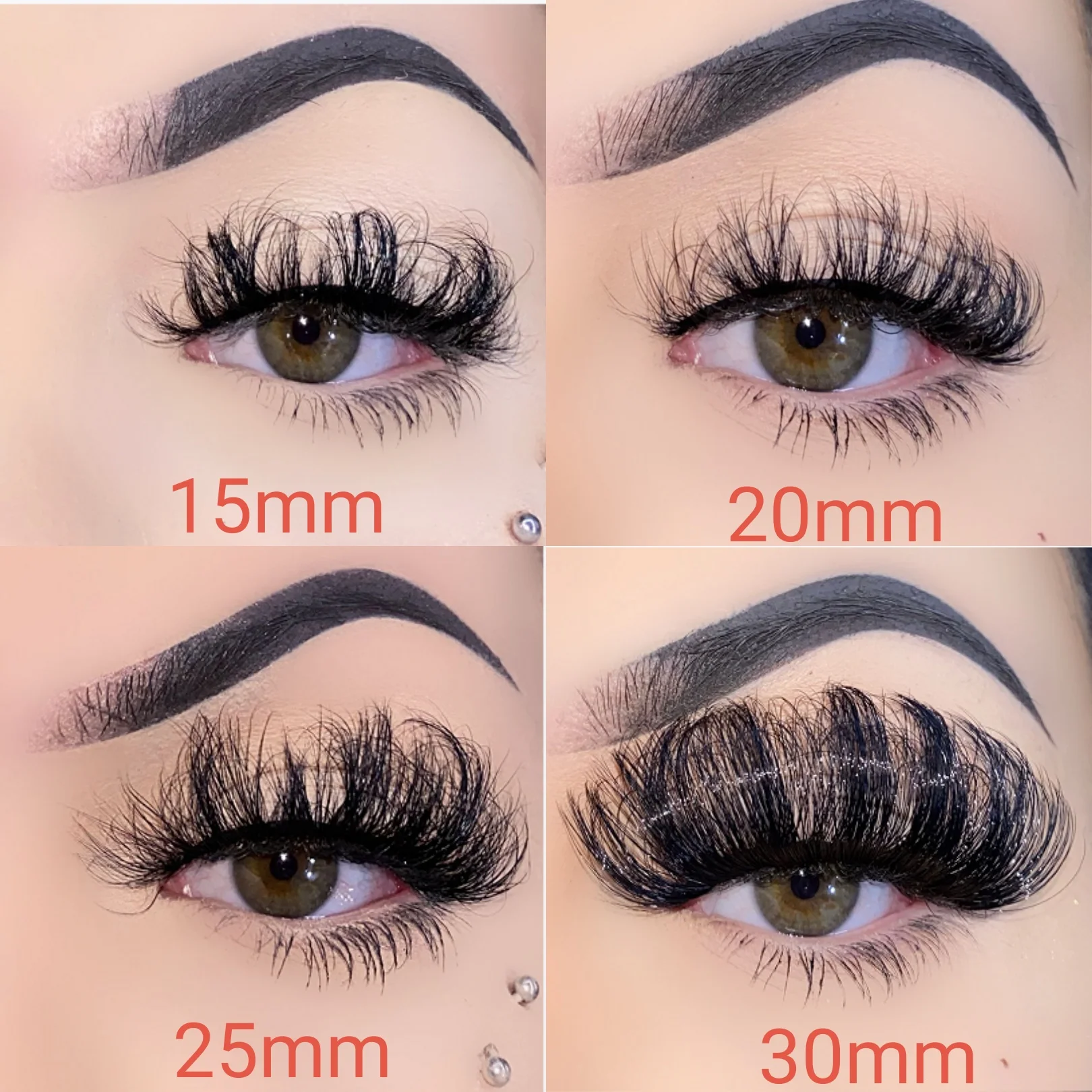 wholesale 15--30mm fluffy faux mink lashes private label lash strips vendor false packaging boxes