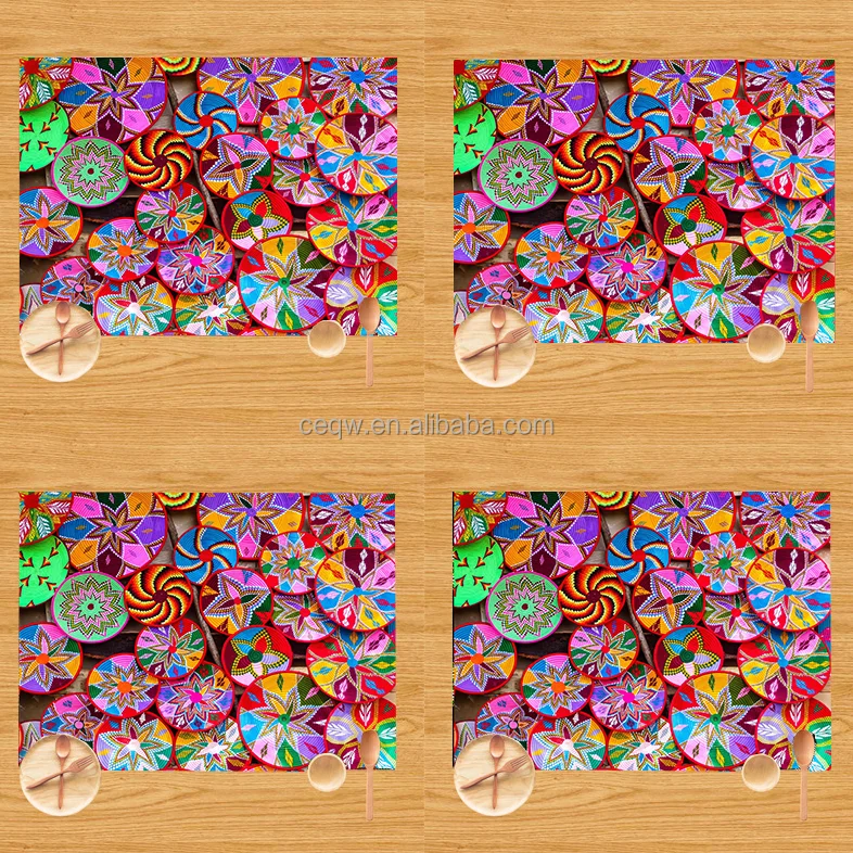 Wholesale Custom Traditional Ethiopian design Placemat coffee mat for habesha decor