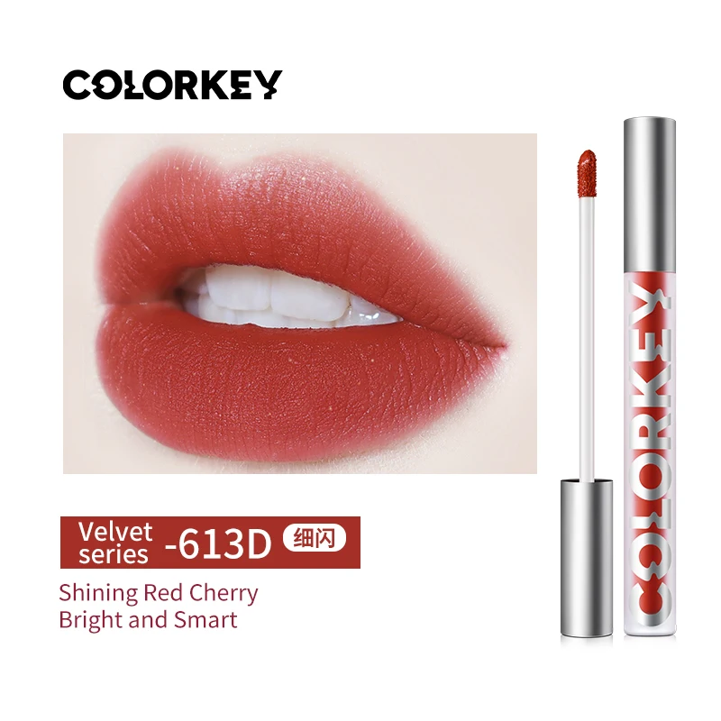  Colorkey Высококачественная не сухая 24-часовая Водонепроницаемая легкая бархатная Матовая жидкая губная