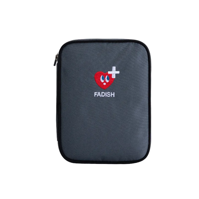 Travel portable medicine bag with large capacity drug pack travel storage bag