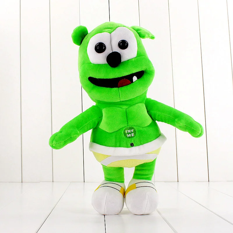 Plush toys wholesale soft doll bear toys CPC  sleep  bear doll with big mouth with Music gummy bear for children