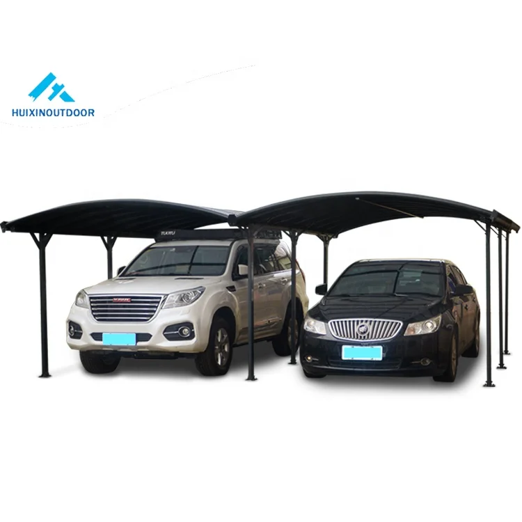 Tensile Parking Shed Canopy Automatic Outdoor 1 Structure Pipe Two Car Metal Garage Enclosure Carport Netting