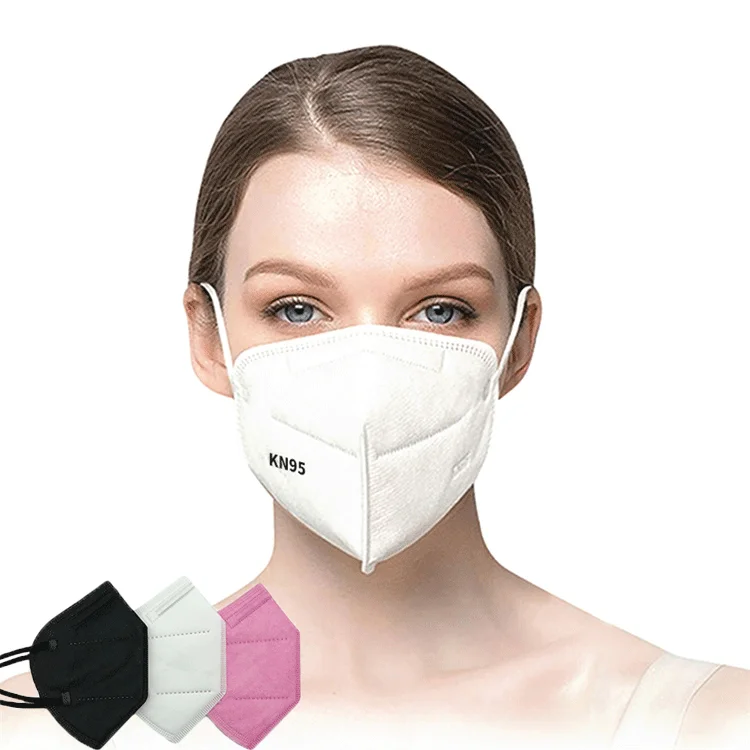 Pink/Black mascarillas EN149 KN95 Respirator FFP2 Mask CE logo with Color 20 Pack Disposable Adult 5 Layers KN95 Face Mask CE