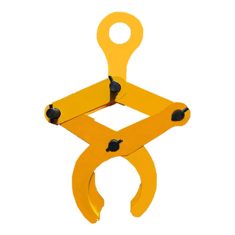 YG Handling Lifting Equipment 50-320mm Jaw Opening Round Steel Pipe Lifting Clamps for Bridge Crane
